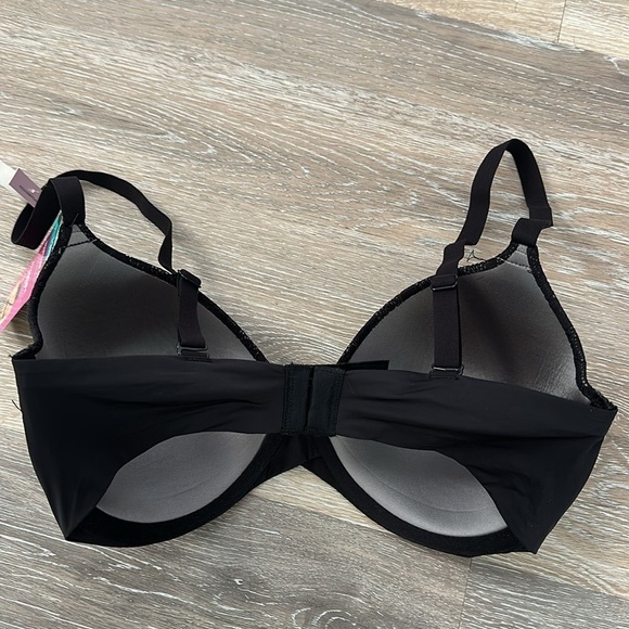 MAIDENFORM 32D T-Shirt convertible straps black lace DM7543 underwire - Picture 3 of 6